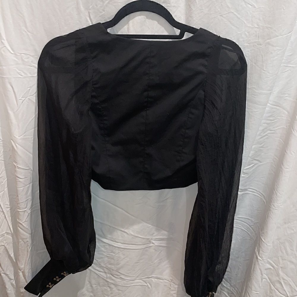 HOUSE OF LONDON cropped top size S black View 2